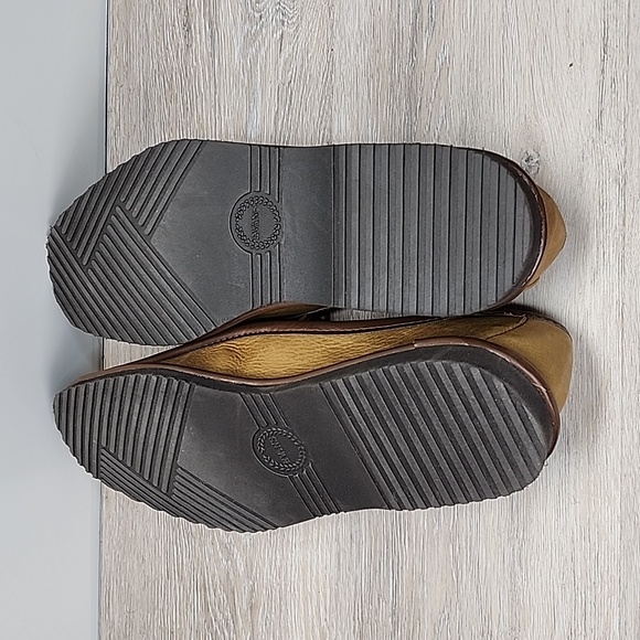 NWOT L.B. Evans Mens Deerking Deerskin Leather Classic Moccasin Slippers Tan 14M - Picture 9 of 11